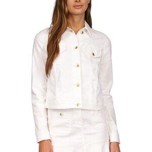 MICHAEL Michael Kors White Jean Jacket